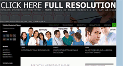 Desktop Screenshot of medicalassistant.name