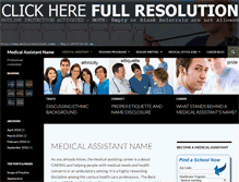 Tablet Screenshot of medicalassistant.name